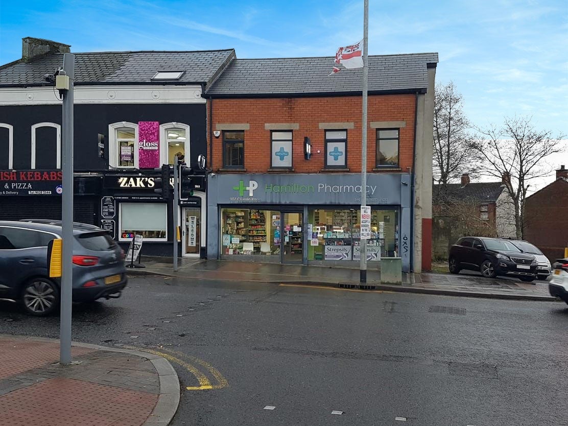 W G Hamilton Pharmacy in Ballysillan, North Belfast.