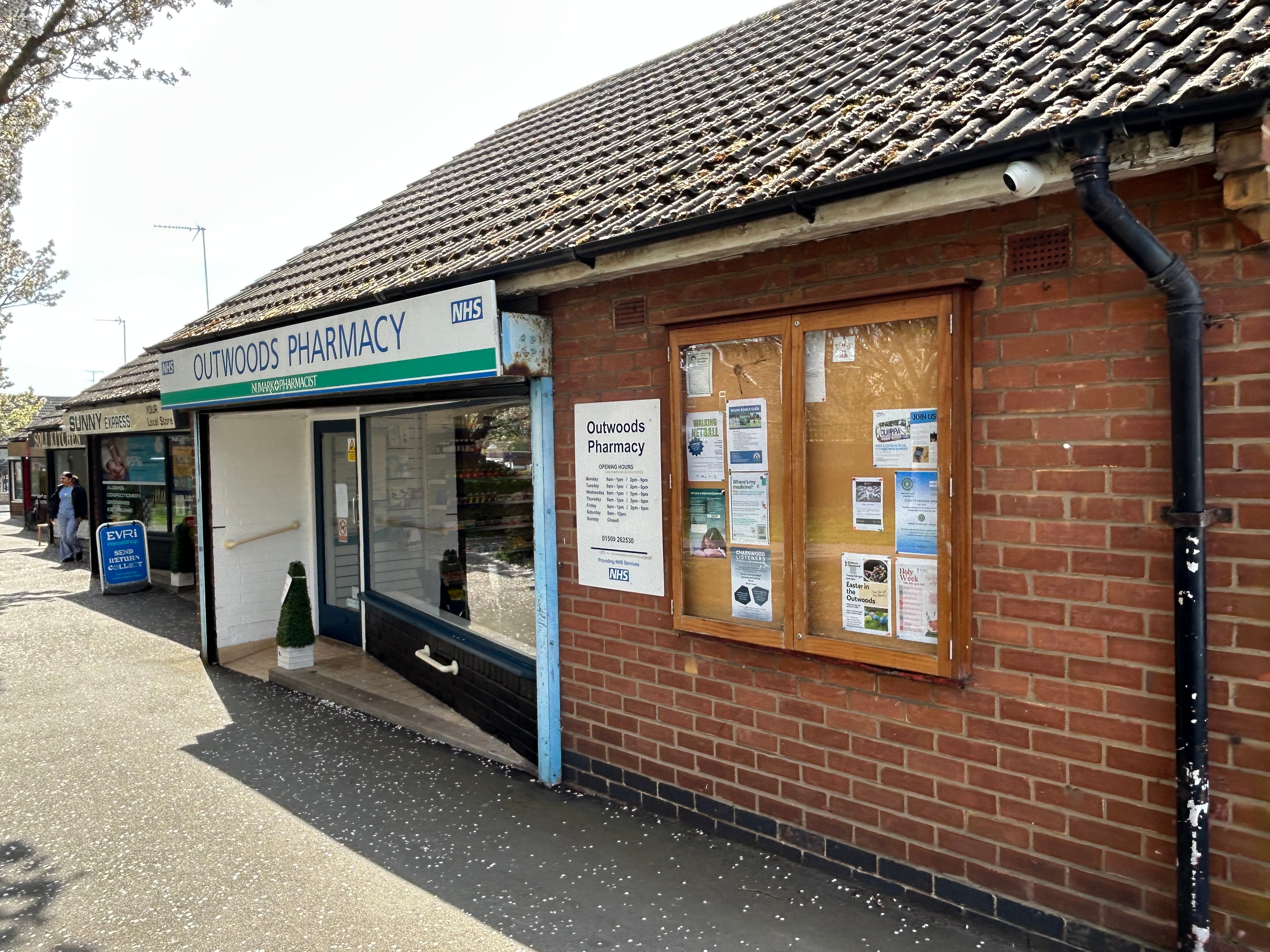 Outwoods Pharmacy in Loughborough, Leicestershire.