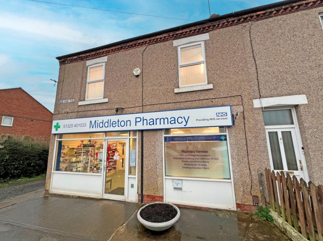 Middleton Pharmacy in Darlington, County Durham.