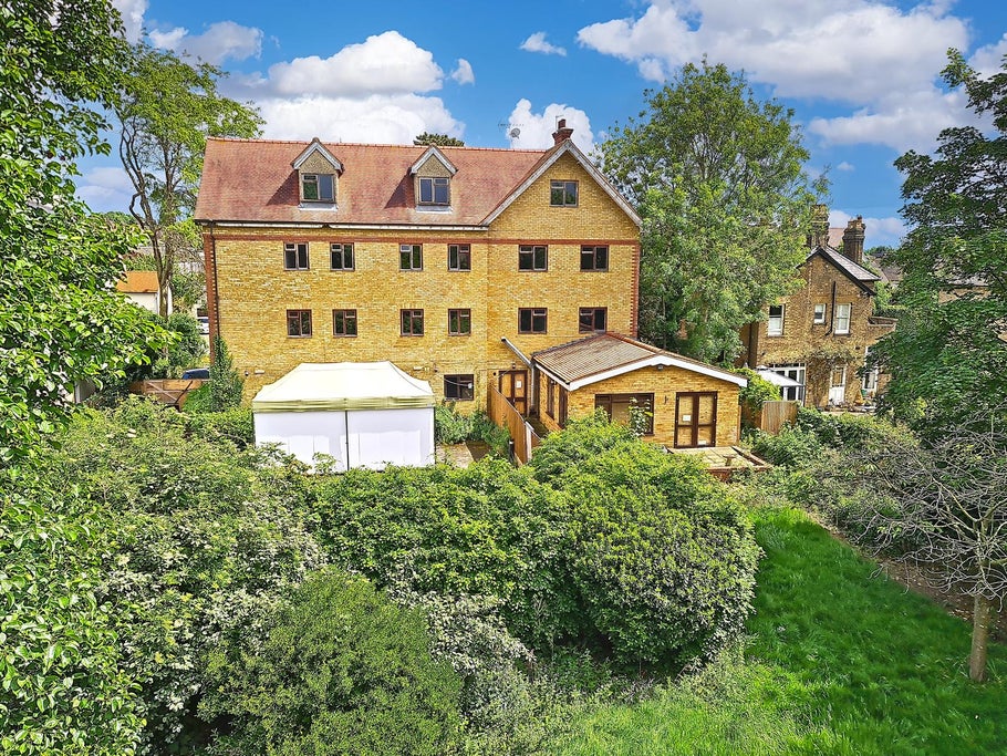 The back view of the former Nightingale Care Home in Ware, Hertfordshire.