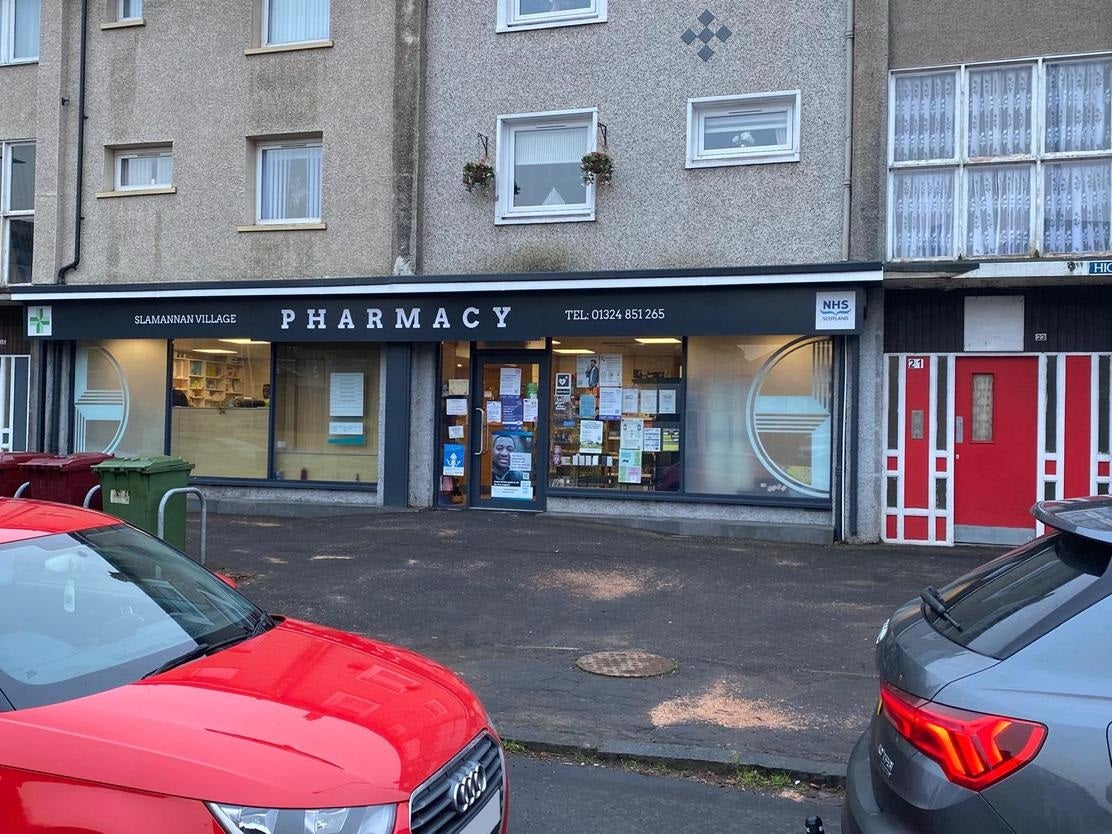 Slamannan Village Pharmacy near Falkirk, Stirlingshire.