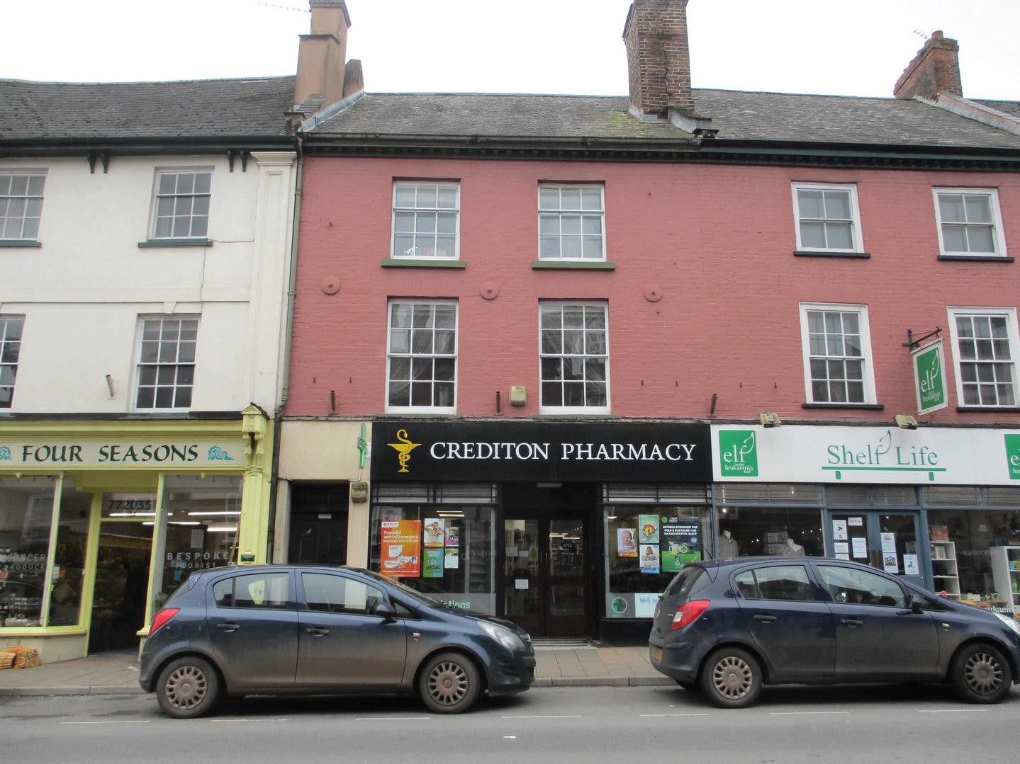 Crediton Pharmacy in Crediton, Devon.