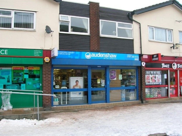 Audenshaw Pharmacy in the Manchester suburb of Audenshaw.