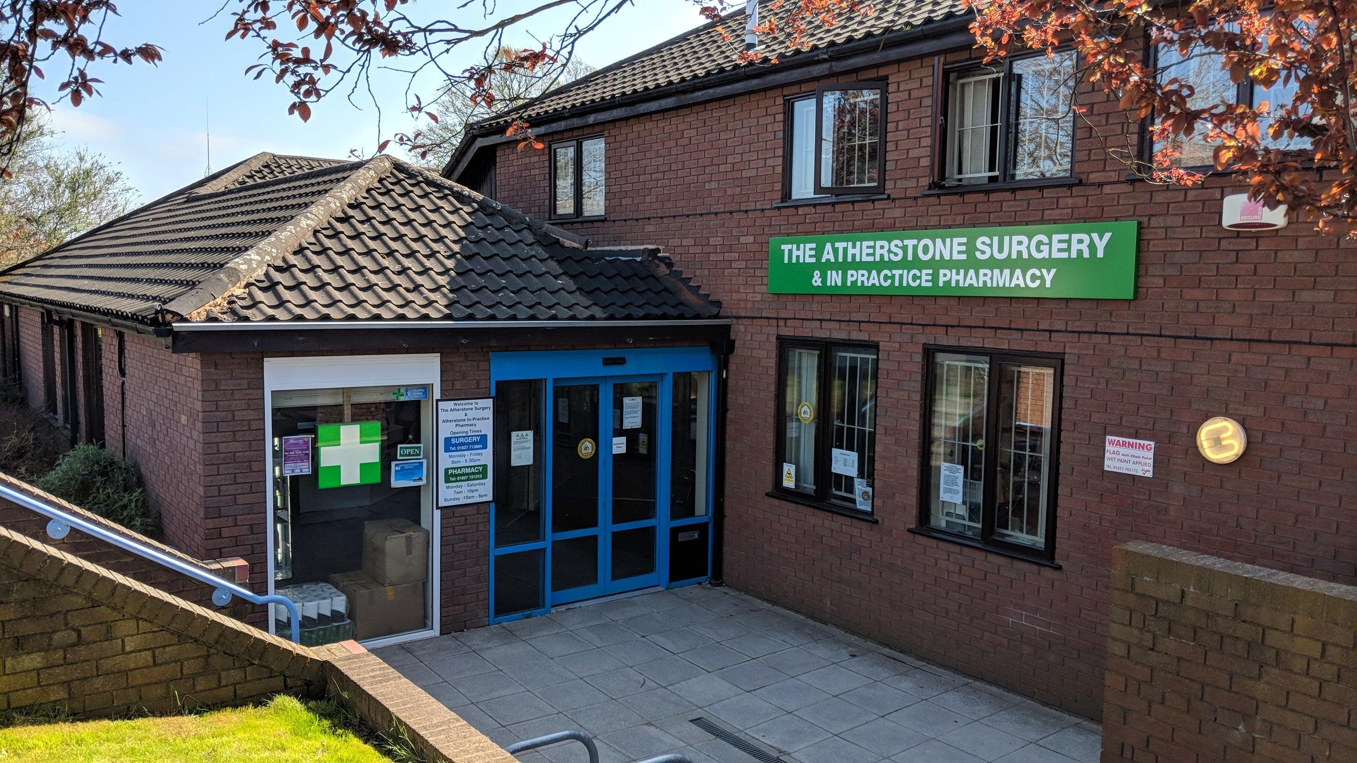 Atherstone In-Practice Pharmacy in Warwickshire.