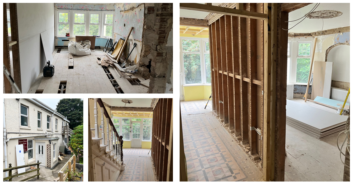 The former Manor House care home in Liskeard, Cornwall, which is undergoing redevelopment to turn it into a state-of-the-art specialist care facility.