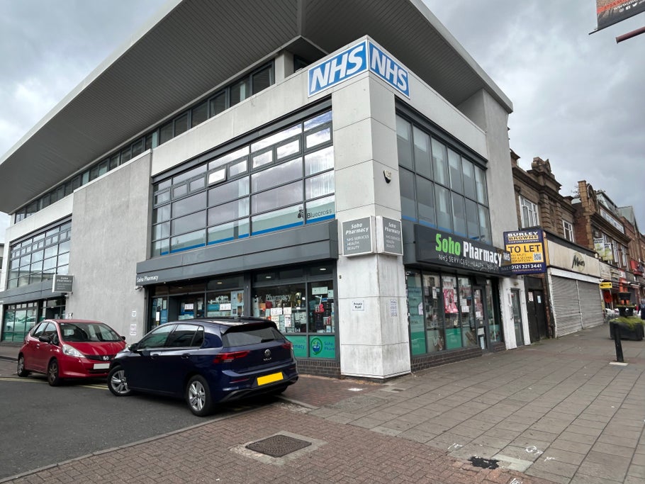 Soho Pharmacy in Birmingham.