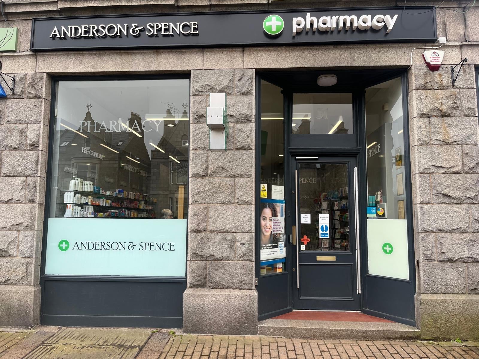 Anderson & Spence Pharmacy in Aberdeen 