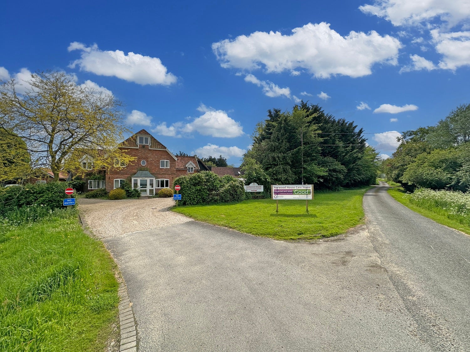 Norwood House, a well-presented 59-bedroom specialist dementia care home in Saxmundham, East Suffolk.