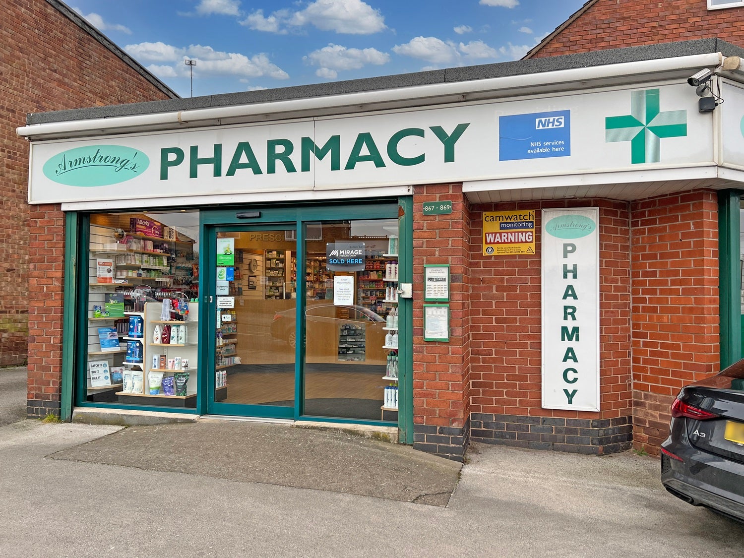 Armstrong’s Pharmacy in Sheffield, South Yorkshire.