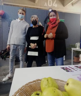 Agrialp: alunni e professoresse insieme nello stand