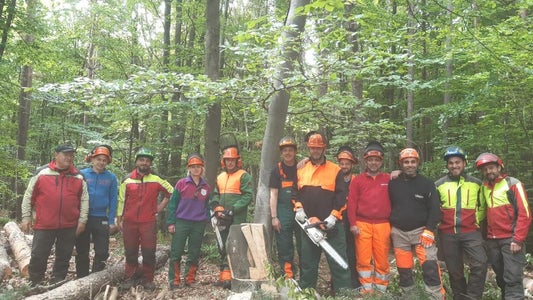 FC Corso motosega:  foto di gruppo corsisti e formatori