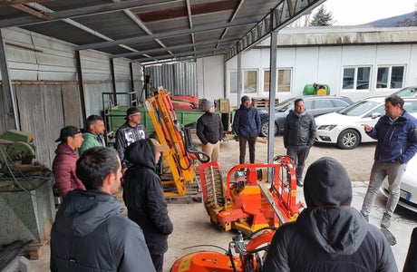 FC imprenditore agricolo - visita aziendale: spiegazione di un macchinario