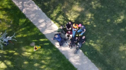 Corso manutentori del verde  - momento di pausa 