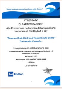 attestato di partecipazione