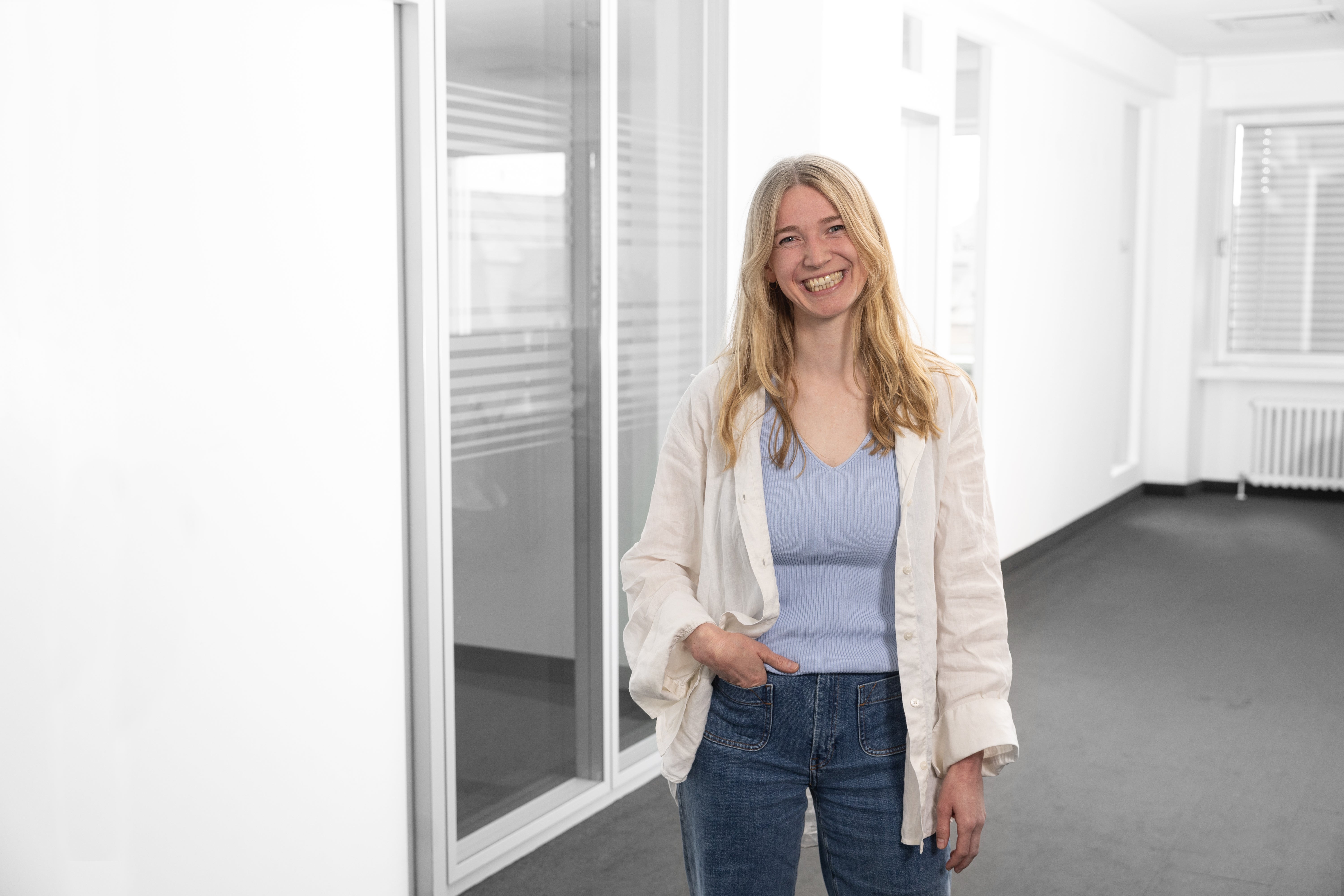 DKMS-Mitarbeiterin Caroline Scheff. 