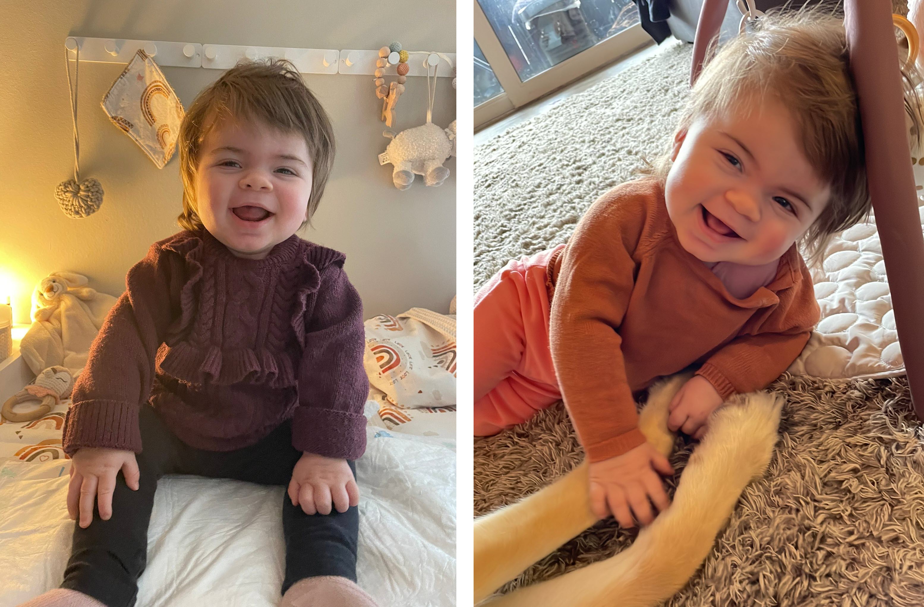 Es sind zwei Bilder mit Hailey zu sehen.