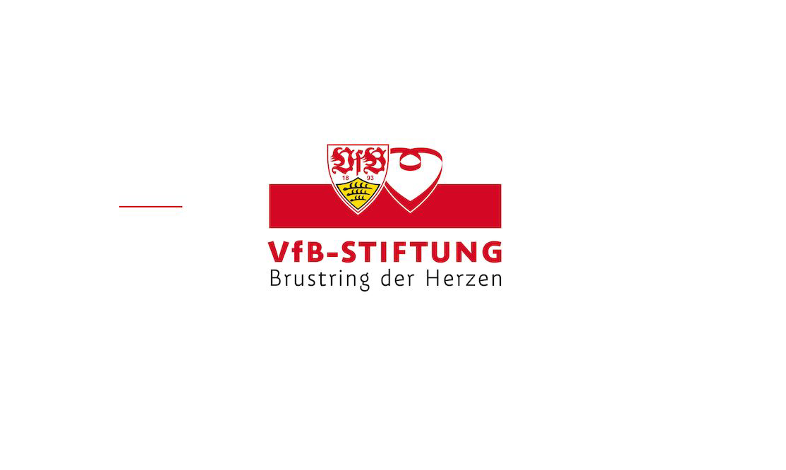 Ein rot-weißes Logo