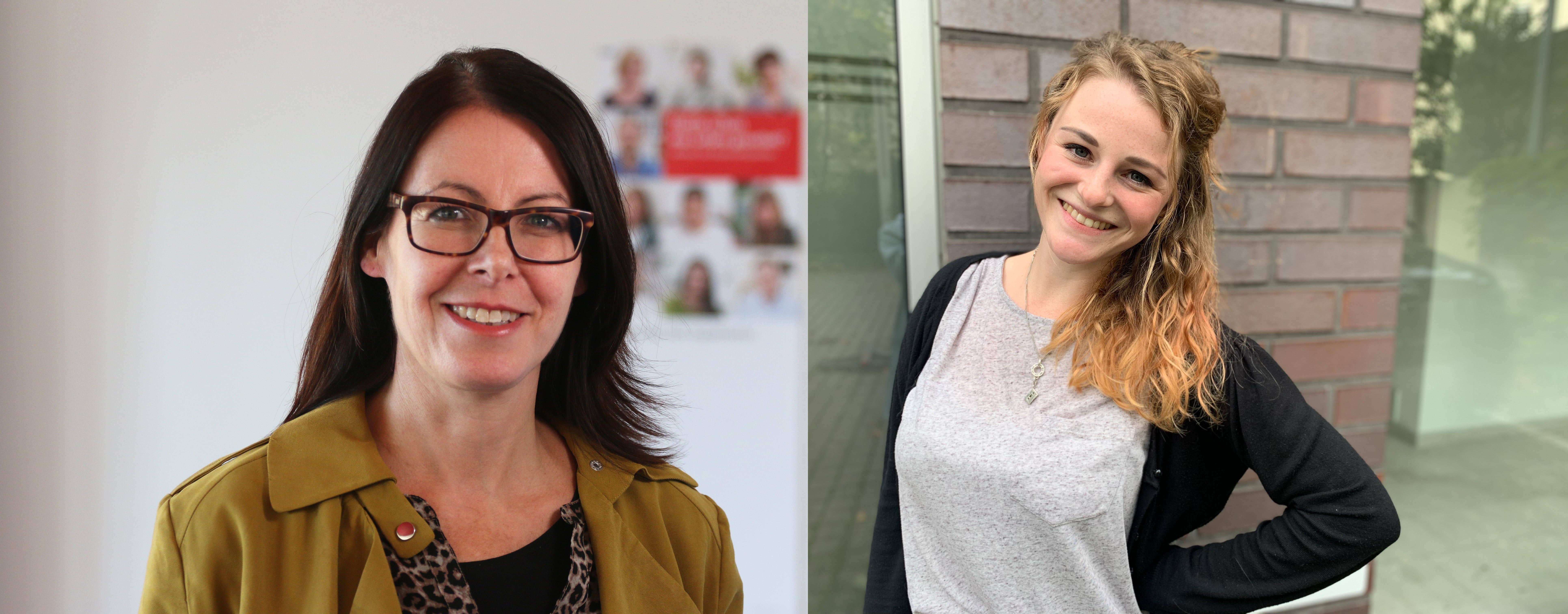 Zwei Portraits von Frauen