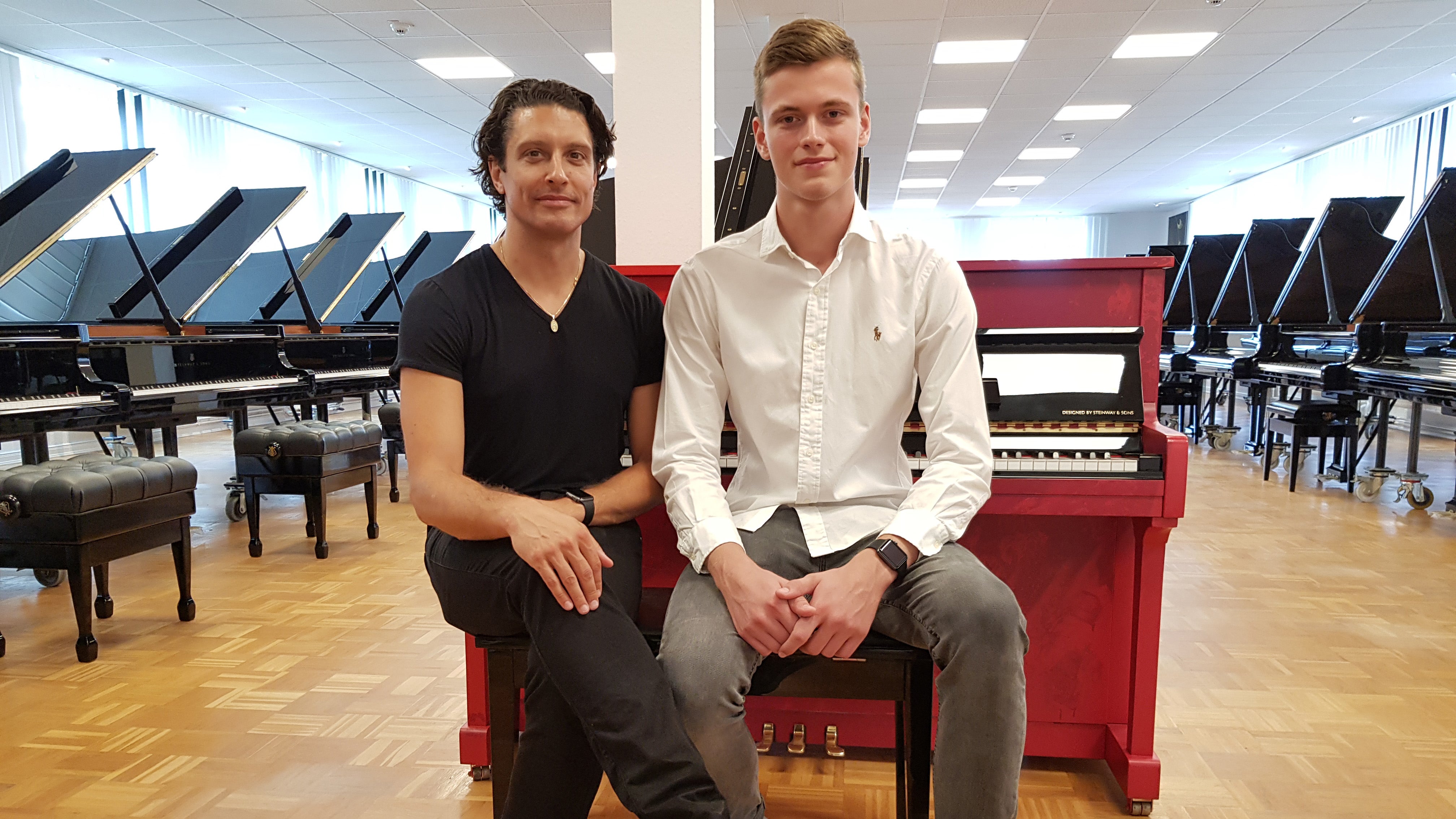 Pianist David Ianni und Lukas Herrmann
