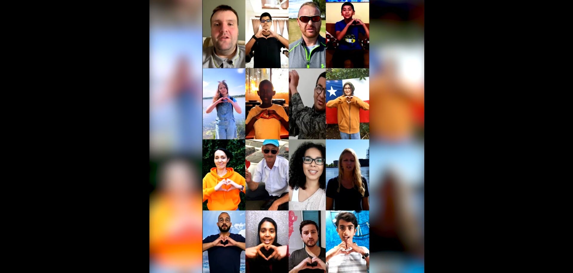 eine Kollage von Portraits