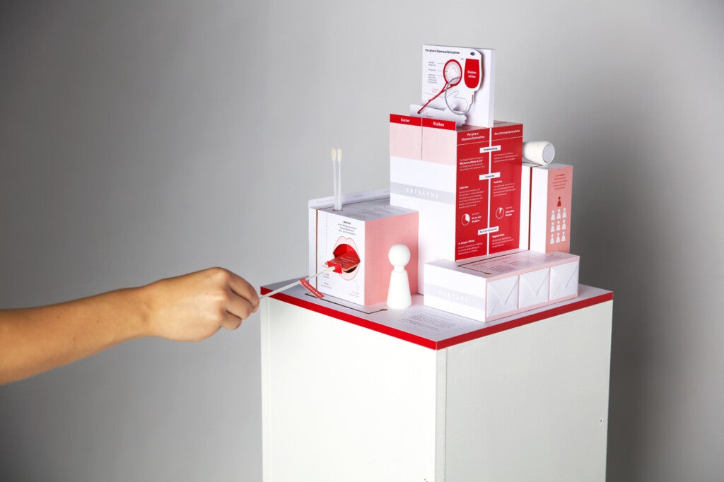 Ein Modell eines Stäbchentest