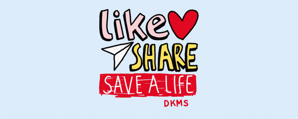 Ein bunter Text auf weißem Hintergrund - Social Media Share