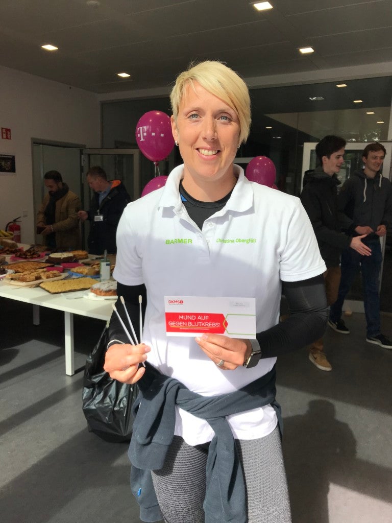 Christina Obergföll war aus Freiburg angereist