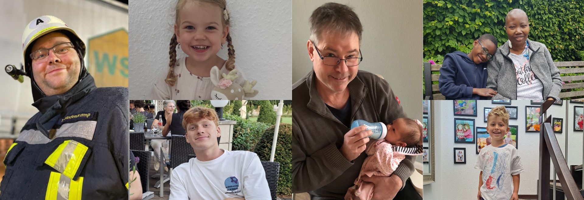 Kollage von mehreren Patient:innen