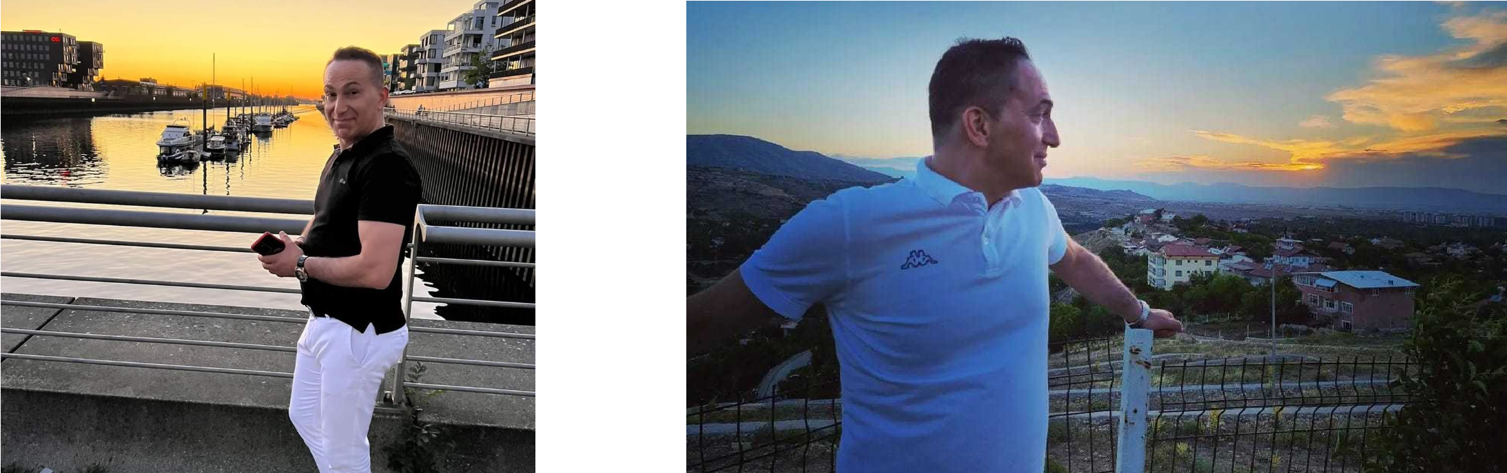 Collage aus zwei Bildern von Patient Gülal