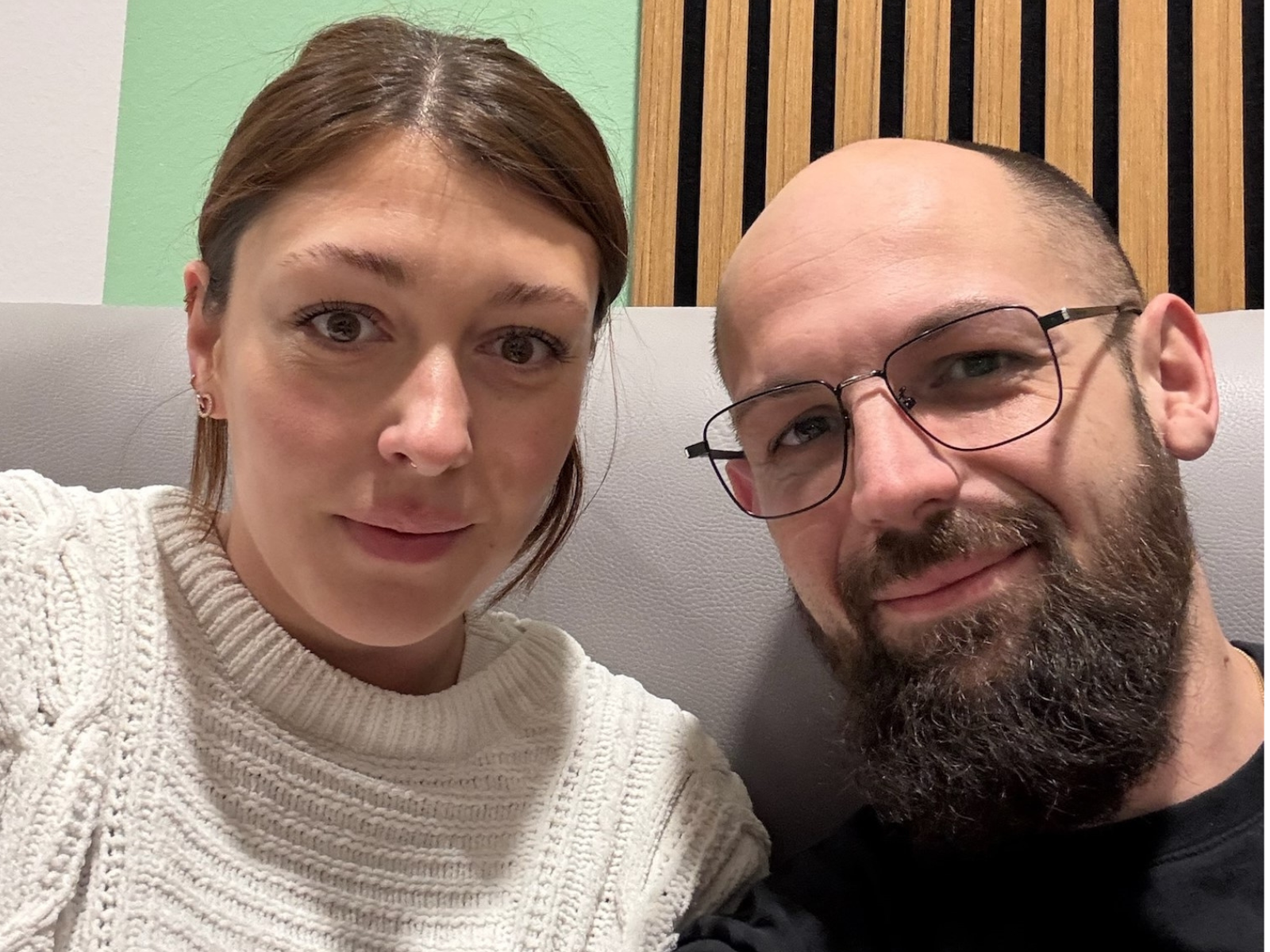 Foto von Marie und Pascal im Krankenhaus