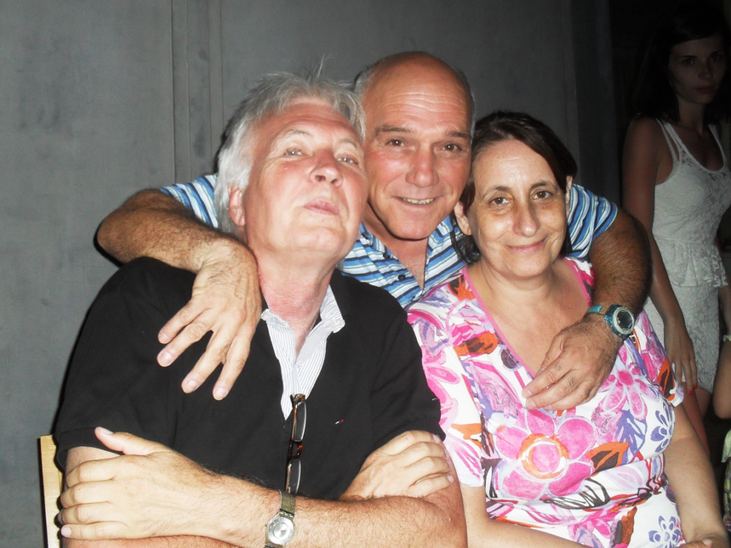 Harald mit Dora und ihrem Mann Rosario