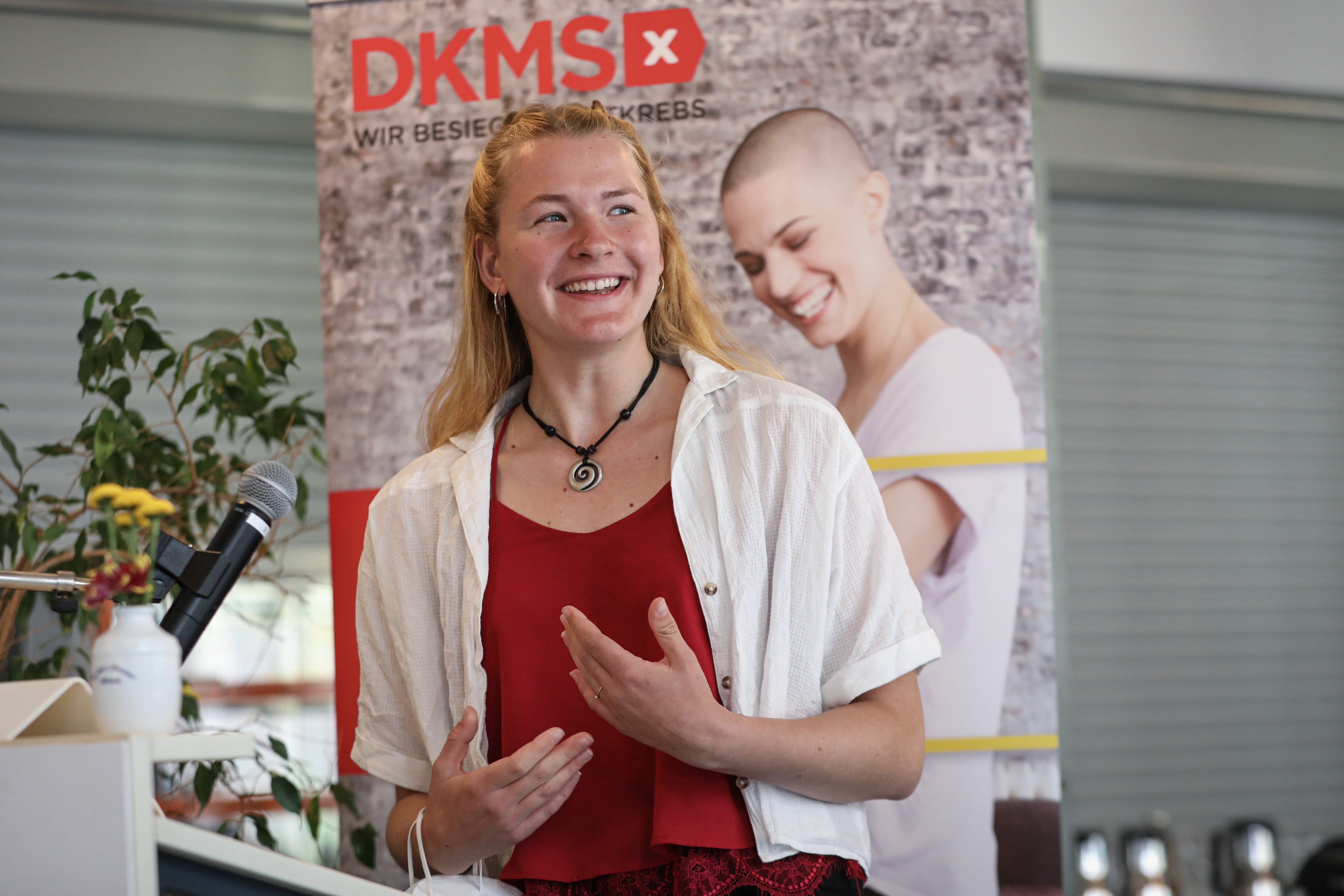 Volunteer und Stammzellspenderin Julia Peterk