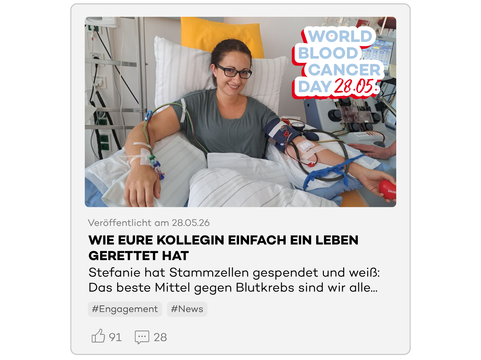 Beispielpost zum #WBCD26 in deinem Intranet