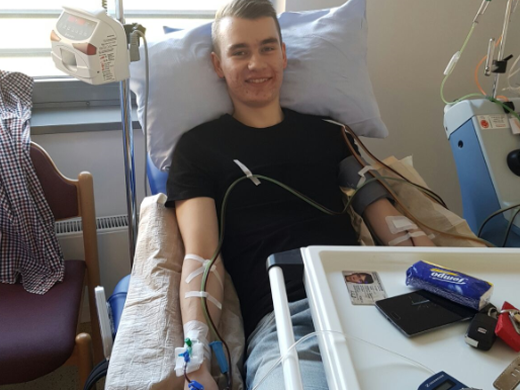 Die Spende fand in einer Entnahmeklinik in Köln statt und dauerte nur drei Stunden