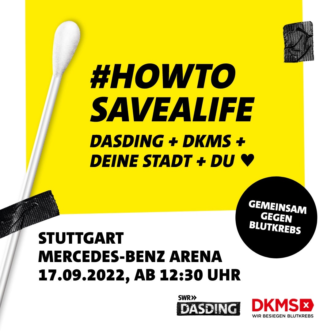 DKMS Banner "#HOWTOSAVEALIVE"