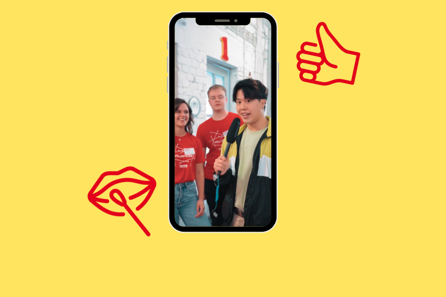 Screenshot von einem TikTok Video von Andy Lee über die DKMS