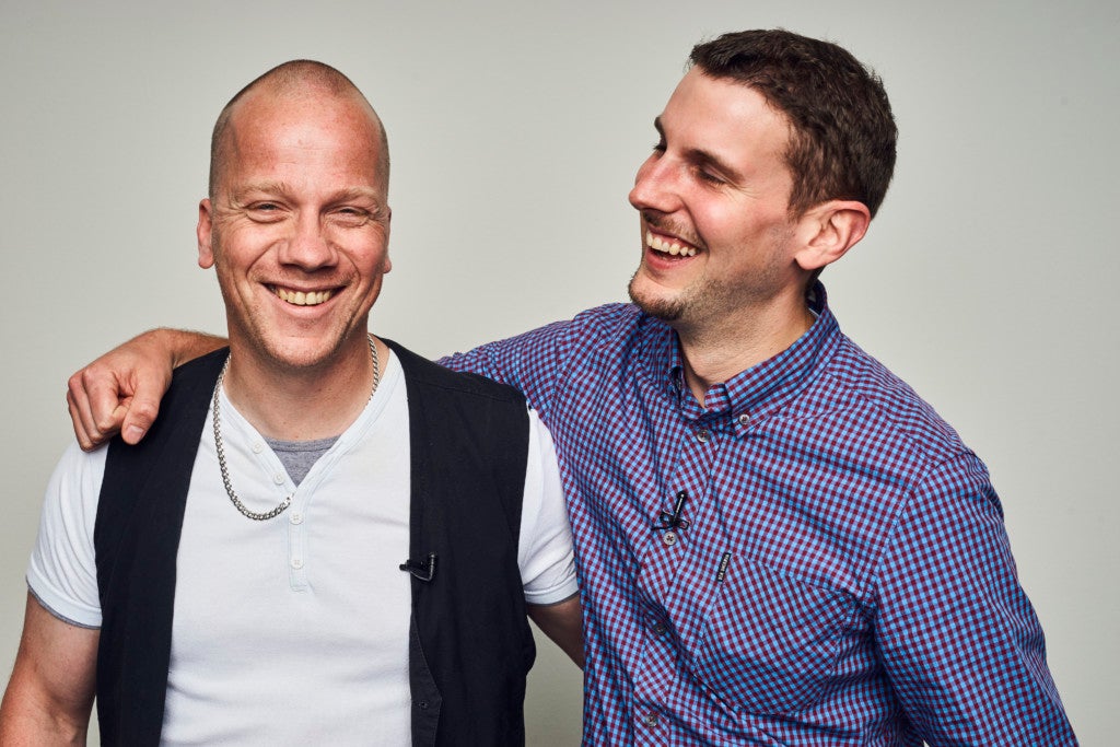 v.l. Empfänger Michael Meyer und sein Spender Thomas Baumgartner