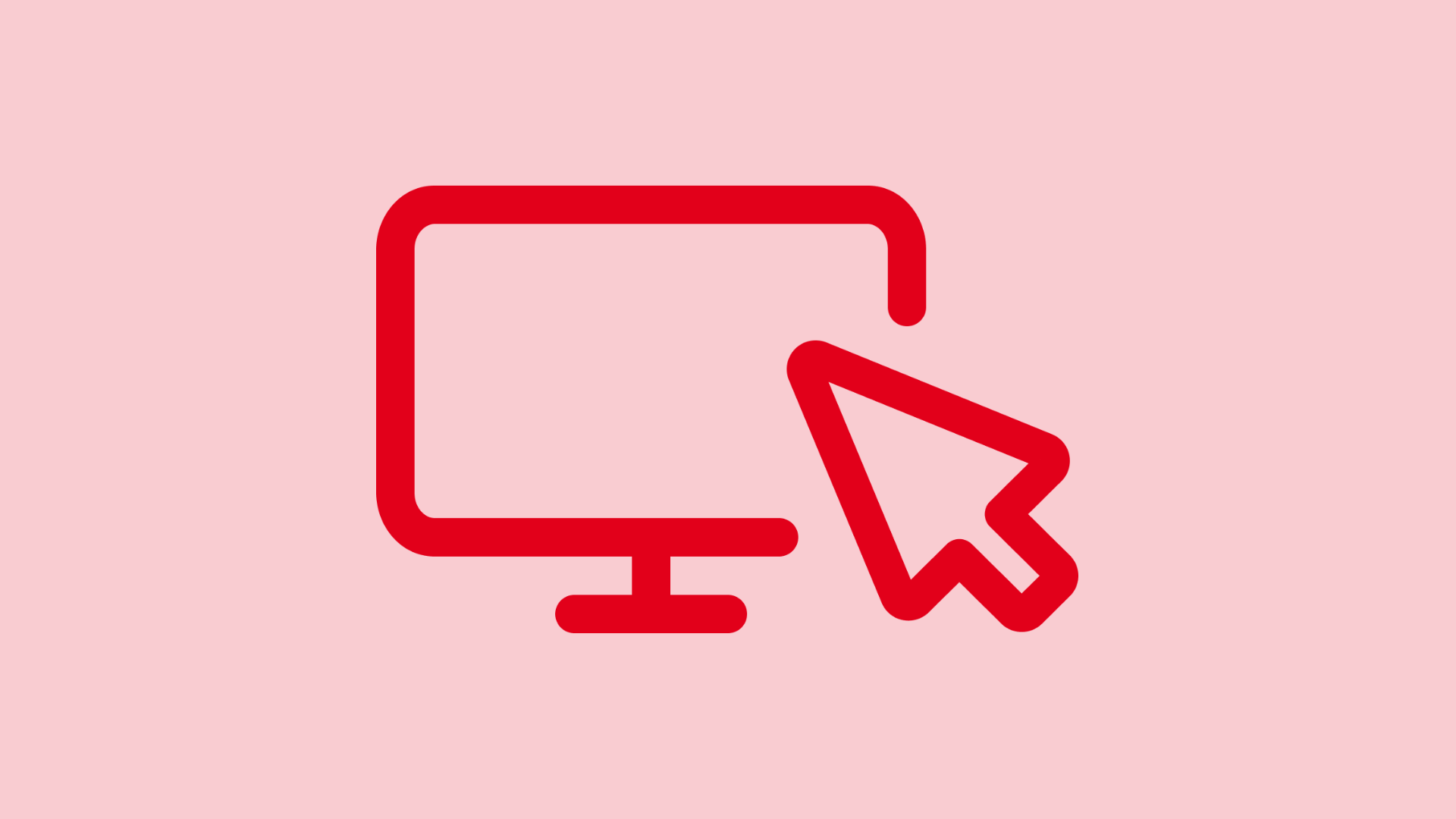 Ein Computerbildschirm mit einem Cursor