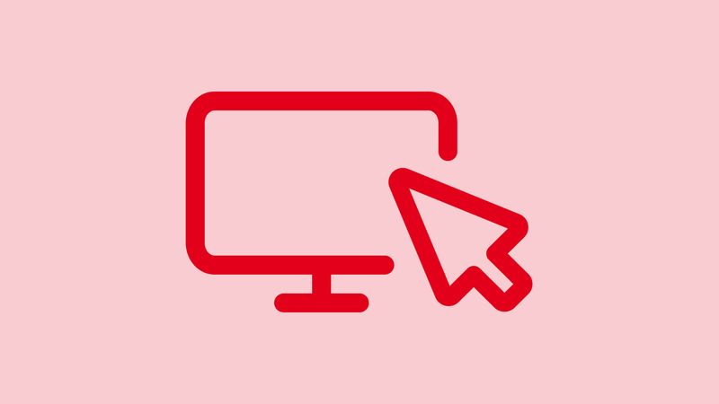 Ein Computerbildschirm mit einem Cursor