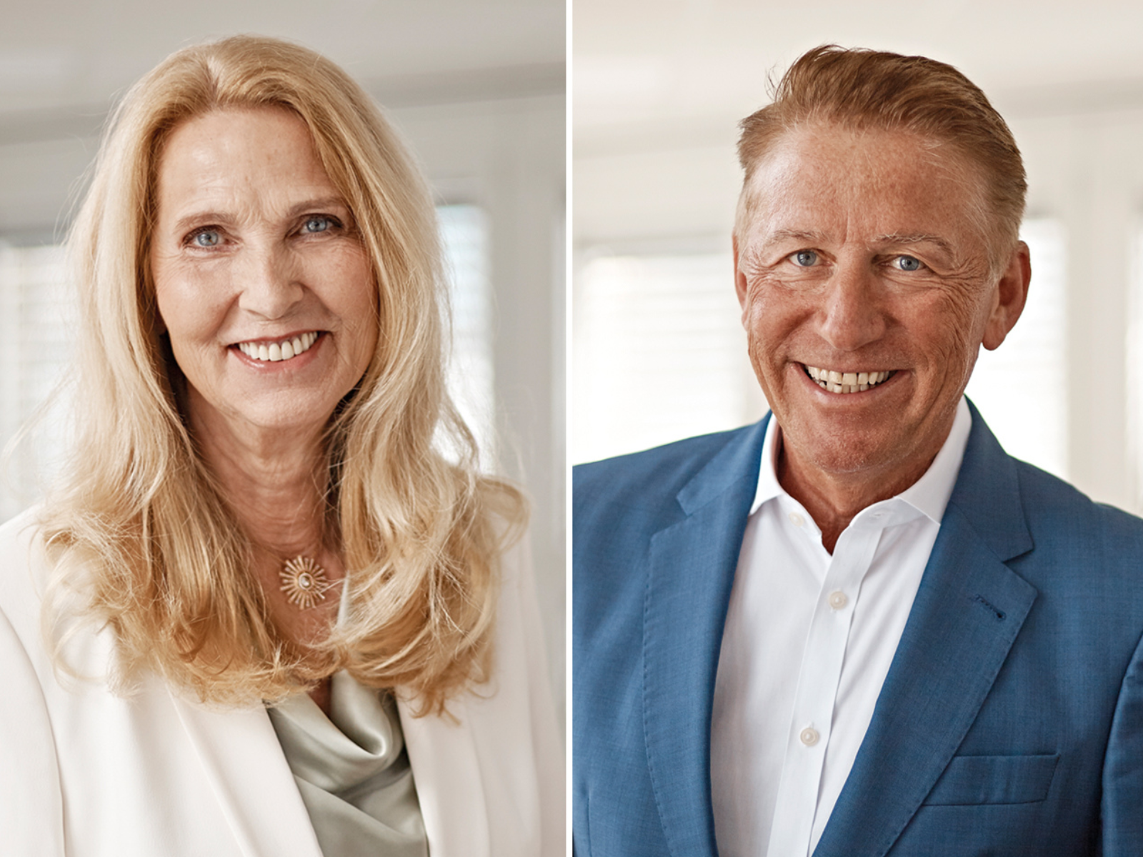 Porträtfotos von Dr. Elke Neujahr und Bernd Weinel