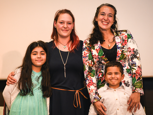 Patientenschwester Maria Eugenia Carreño Herrera, DKMS-Spenderin Tatjana Tröger, Patientenmutter Maria Magdalena Herrera Prieto, Patient Juan Patricio Carreño.