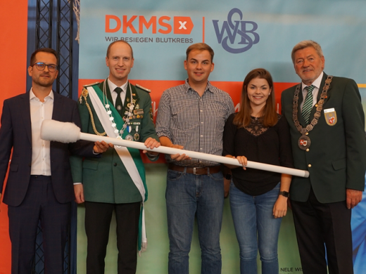 Der Startschuss ist gefallen: Ab Oktober 2018 wird der Westfälische Schützenbund (WSB) ein Jahr lang mit der DKMS kooperieren.