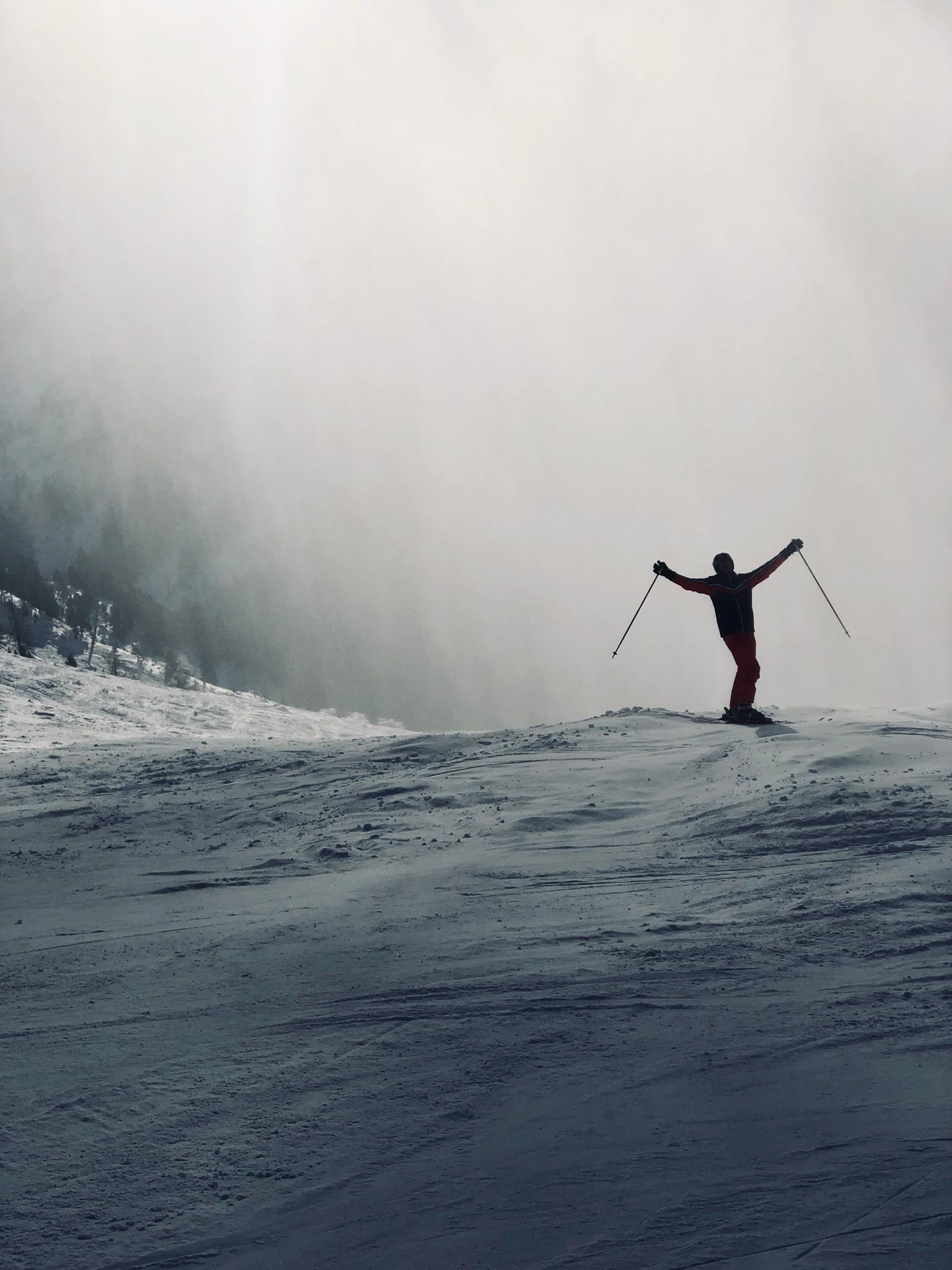 Stephan auf der Skipiste.