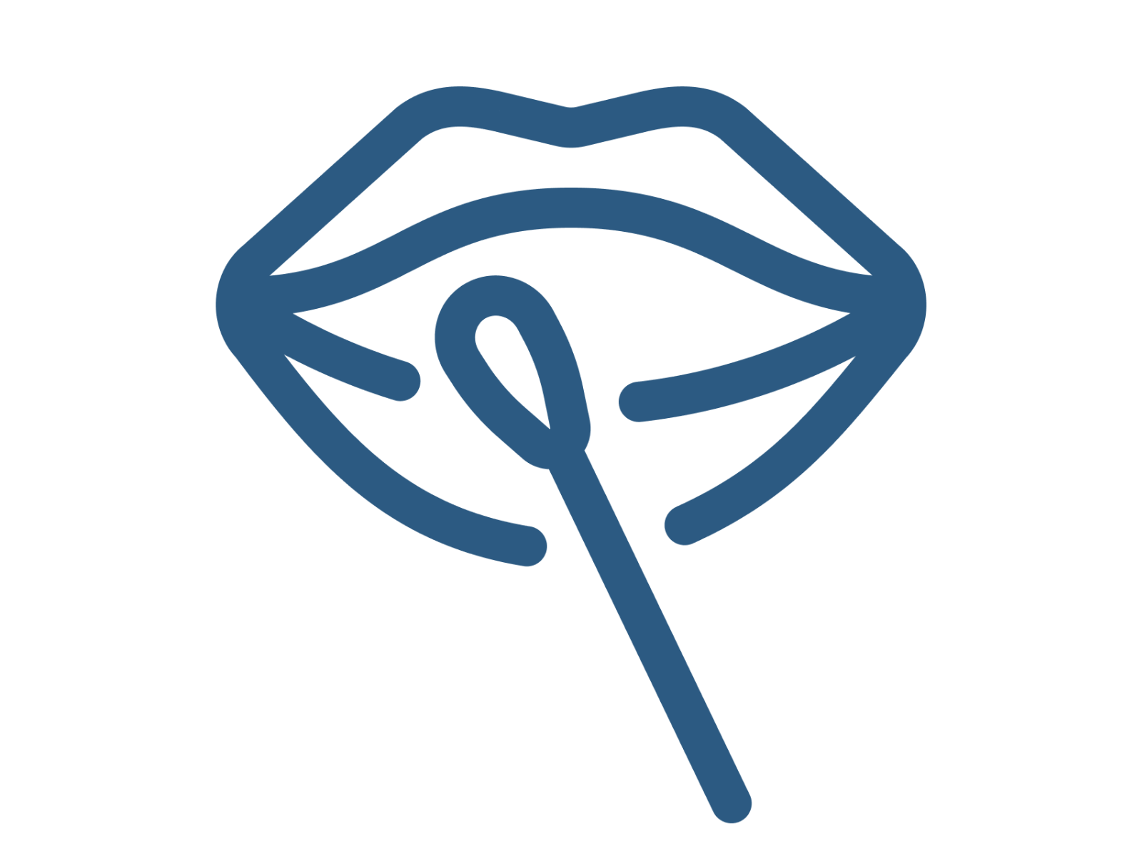 Icon eines Wangenabstrichs als Symbol für DKMS Schulaktionen