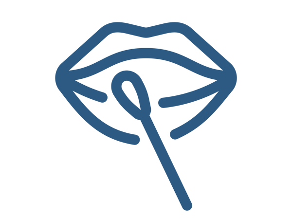Icon eines Wangenabstrichs als Symbol für DKMS Schulaktionen
