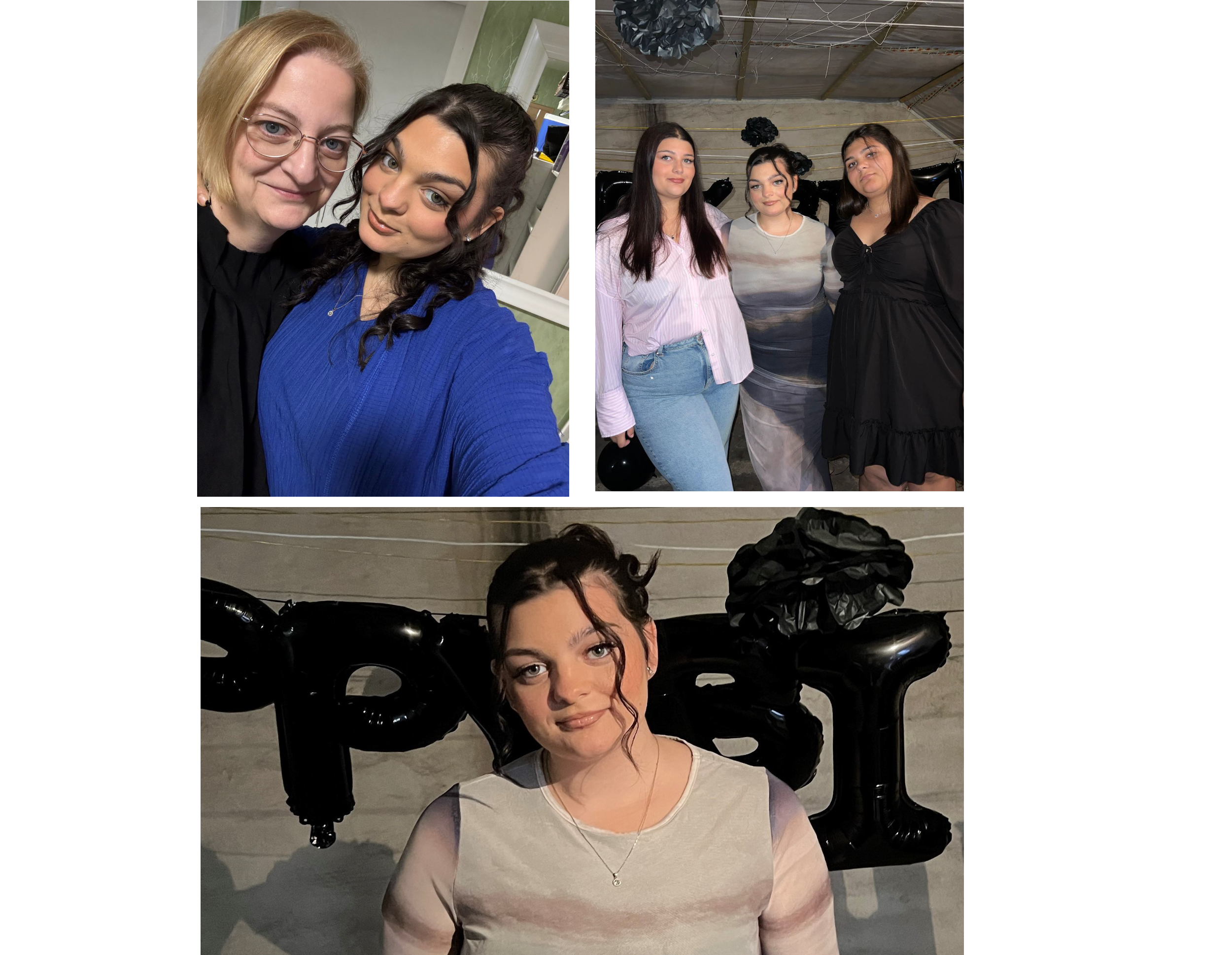 Collage von Jasmin mit Mutter und Schwestern