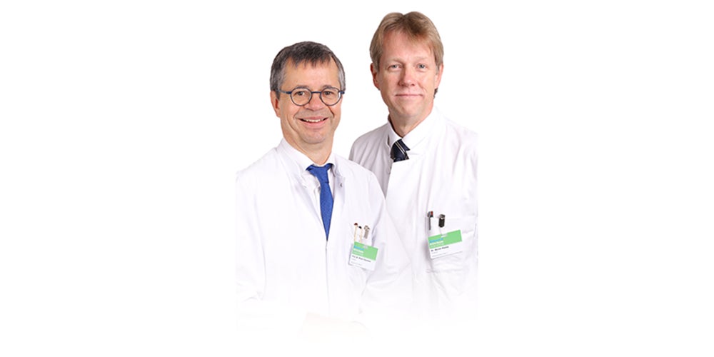 Man sieht 2 Ärzte des Klinikums 