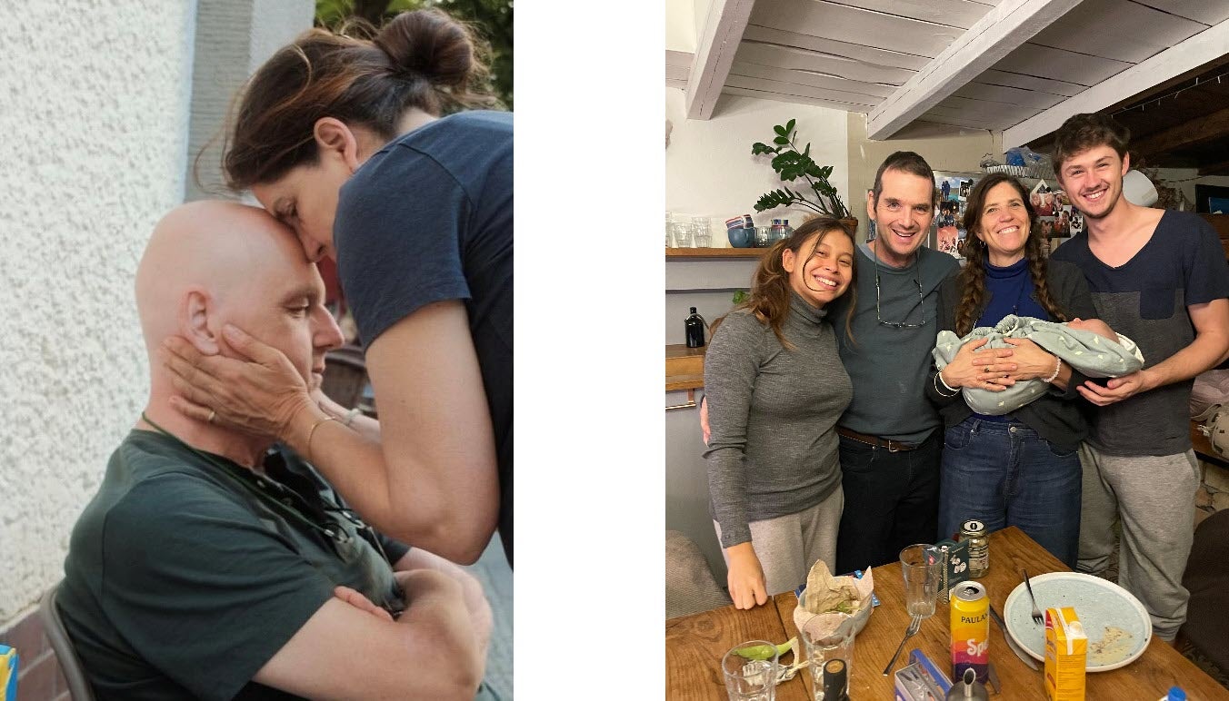 Patient Oliver mit seiner Frau und seiner Familie