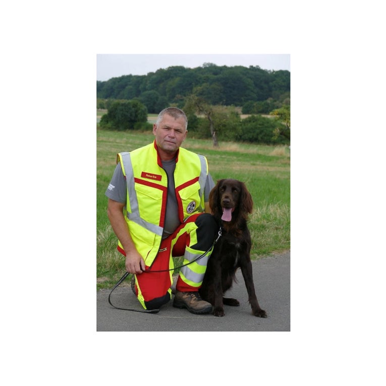 Patient Reiner mit seinem Hund