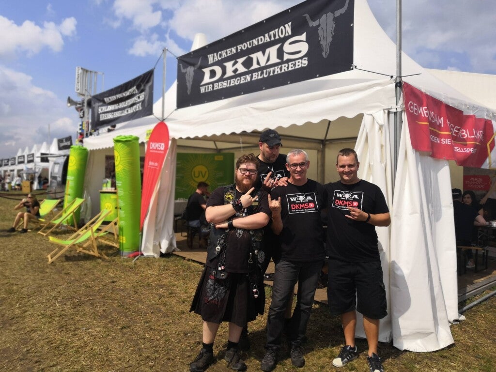 v.l.n.r.: Hendrik Eisele, Nils Haarhues, Robert Adam und Florenz Burzinski